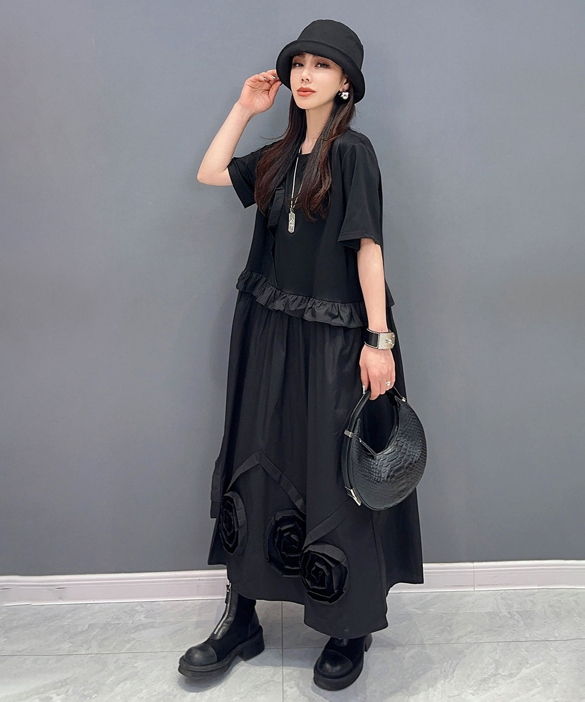 Three-dimensional Flower Dress