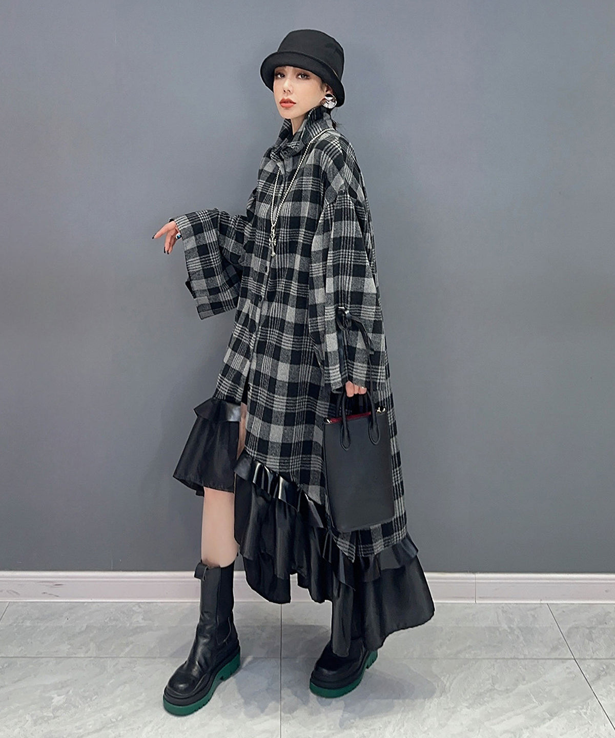 Tartan Check Fishtail Dress