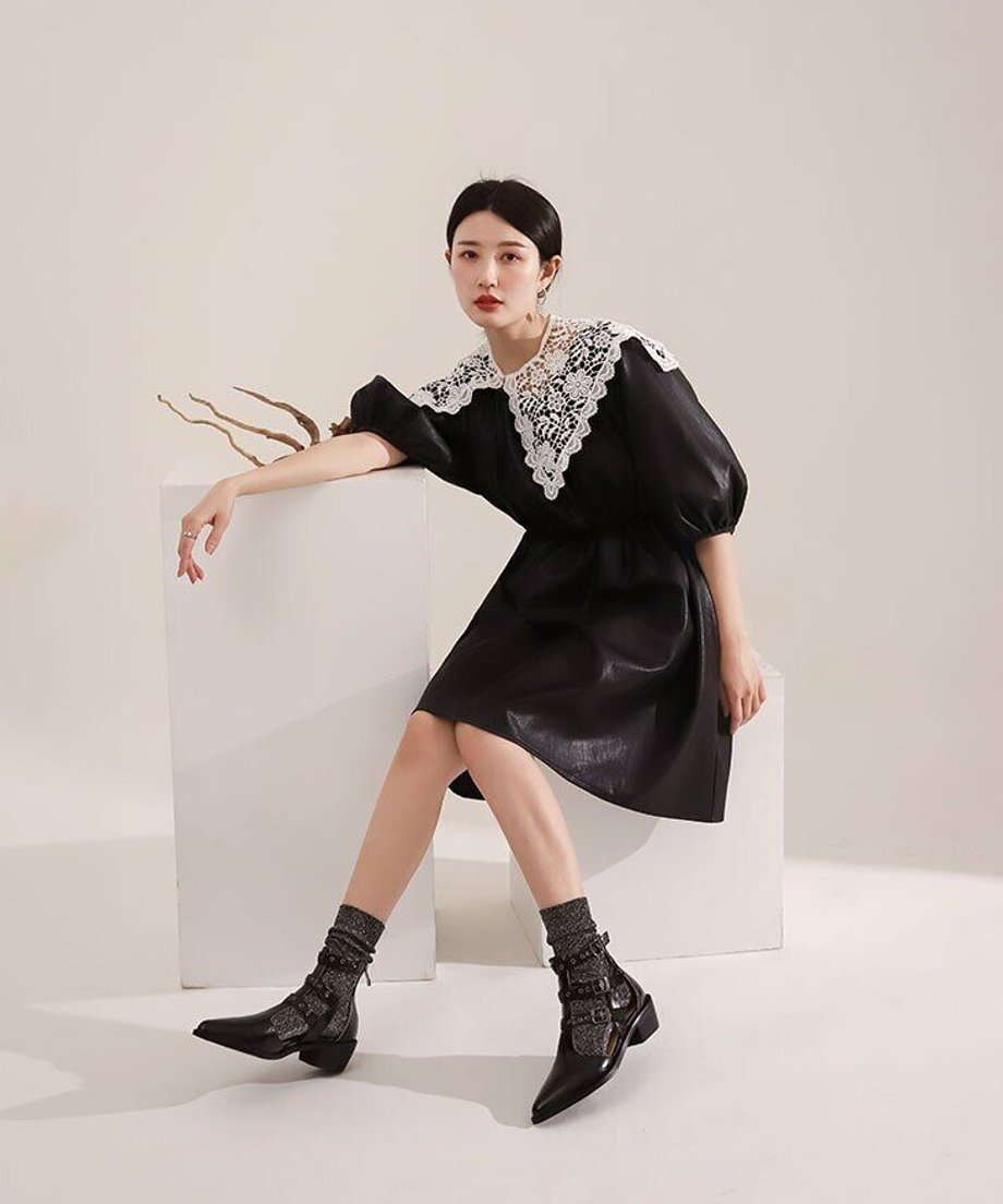 Triple Buckle Cutout Shoes