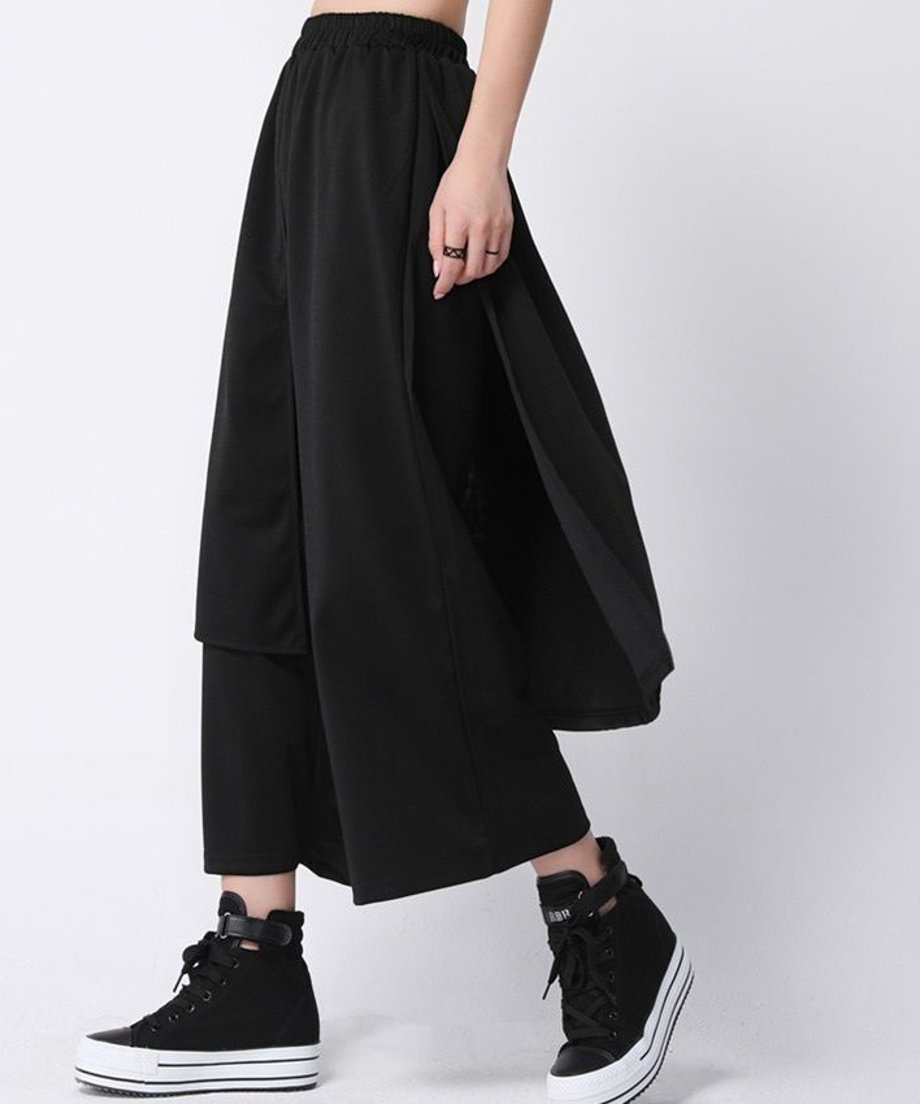 Cropped Layered Pants
