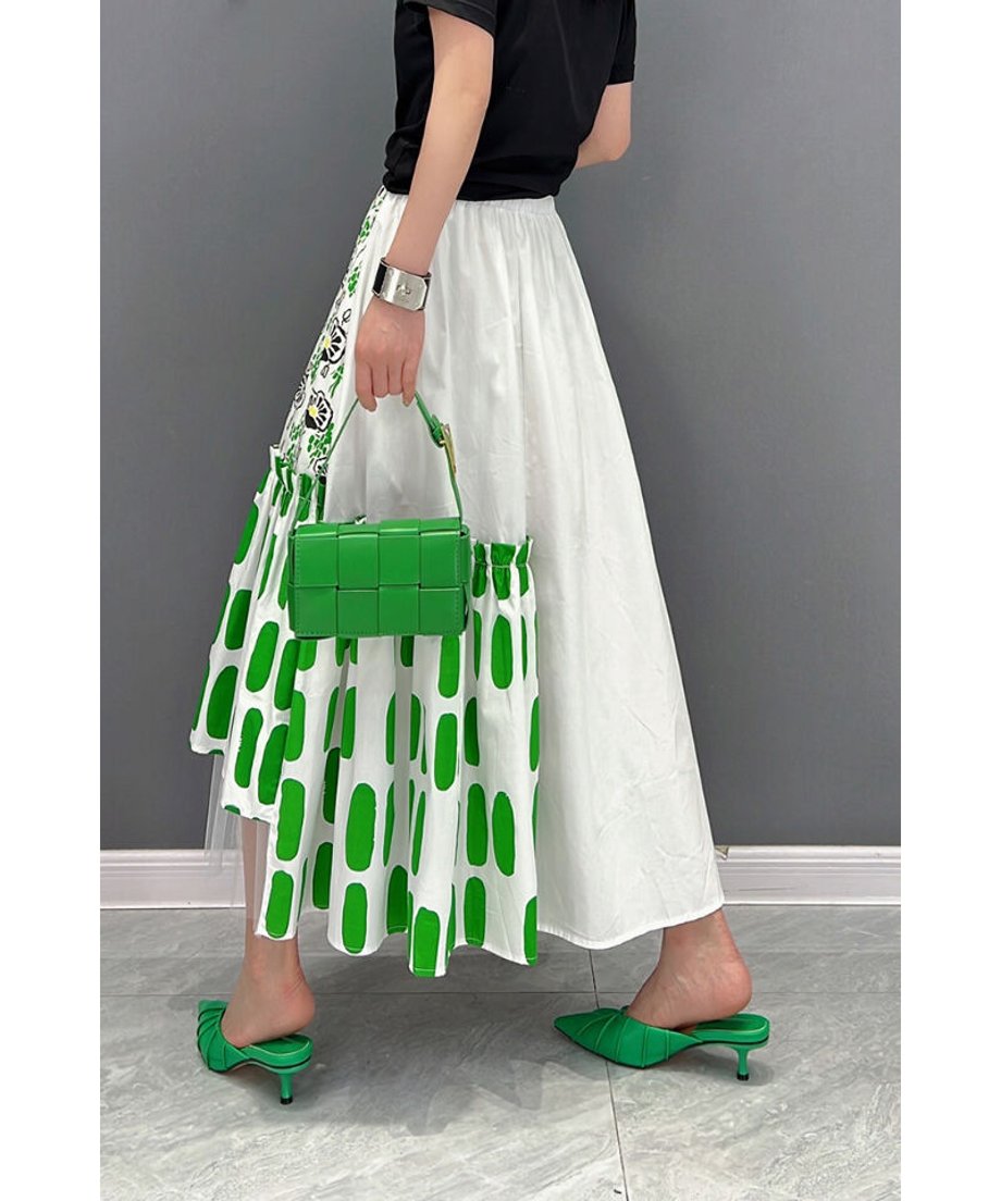 Tulle Layered Flare Skirt