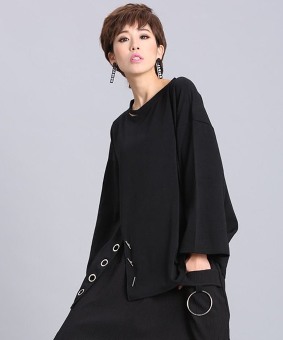 Metal Eyelet Loose Top