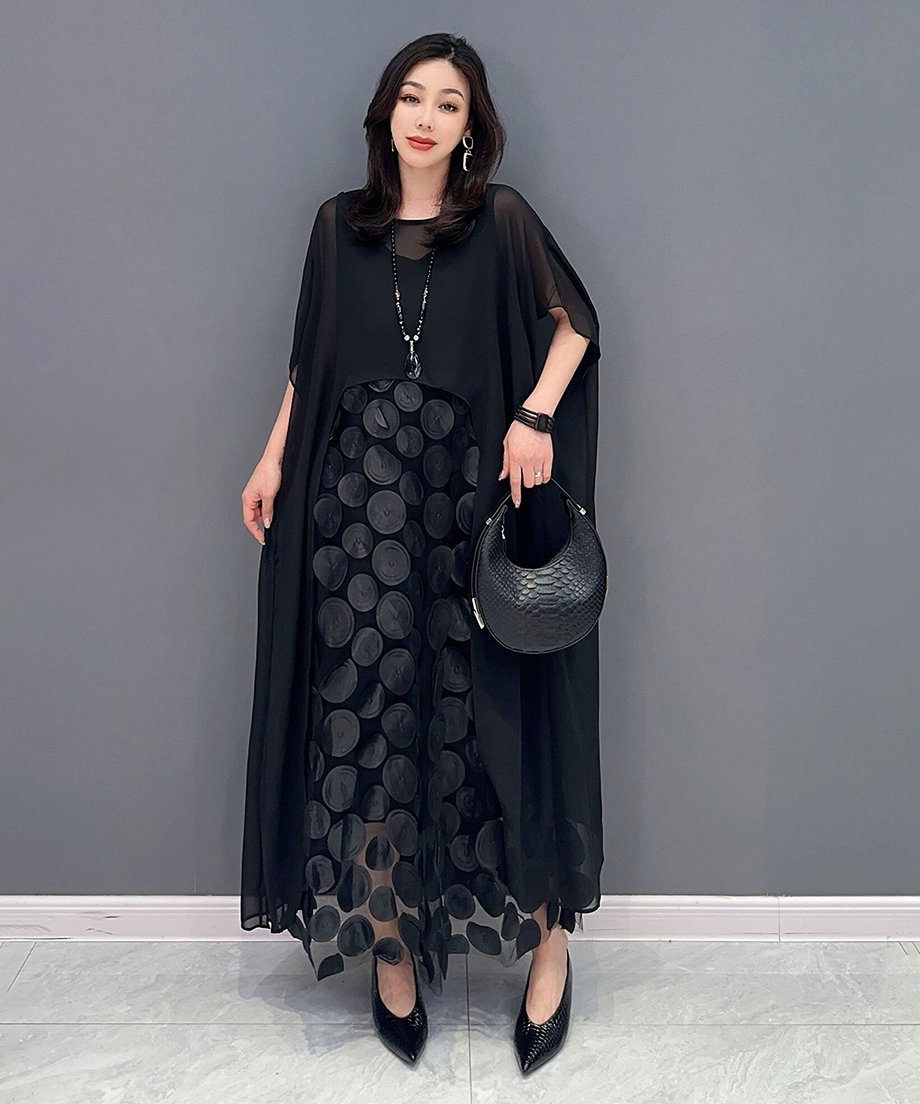 Side Long Top & Dot Dress Co-ord
