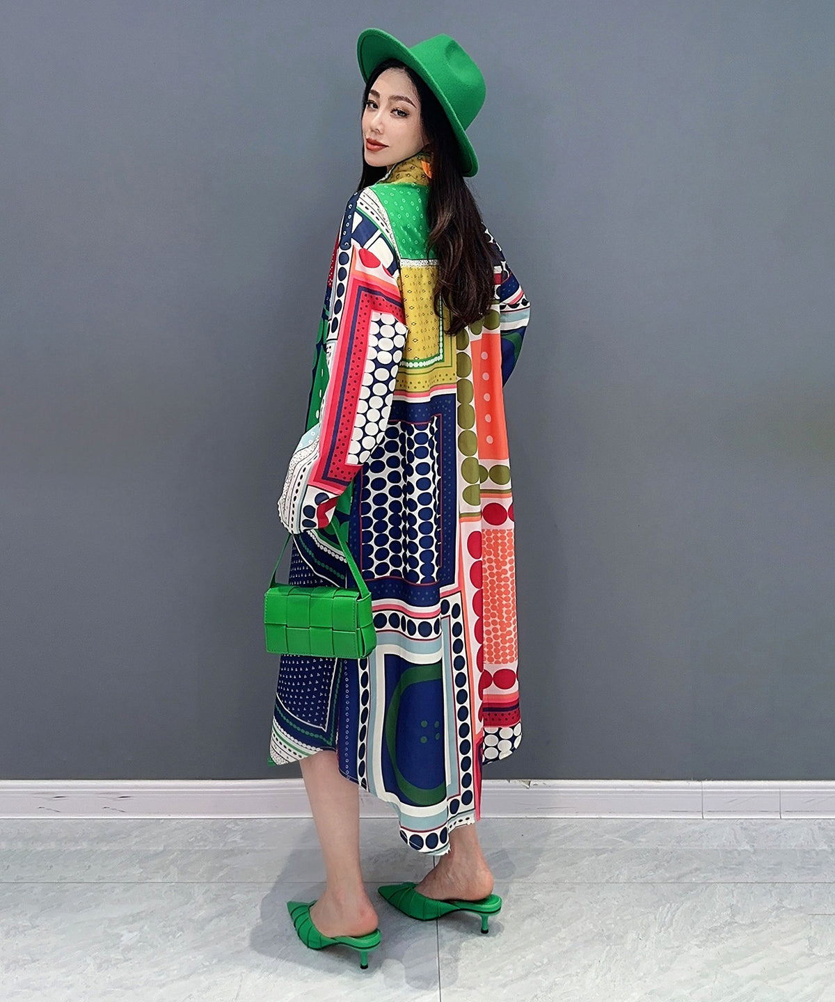 Panel Print Dress