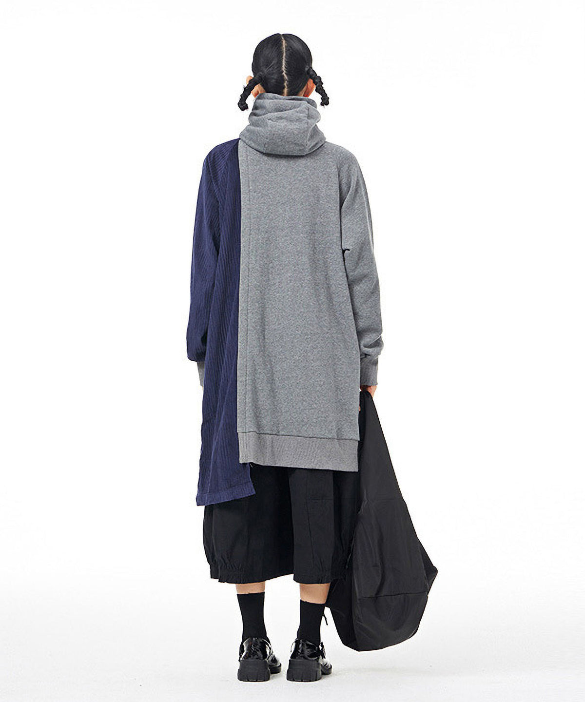 Bicolor Zip-up Hoodie