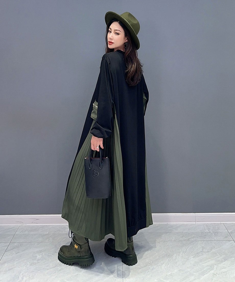 Side Pleated Dress