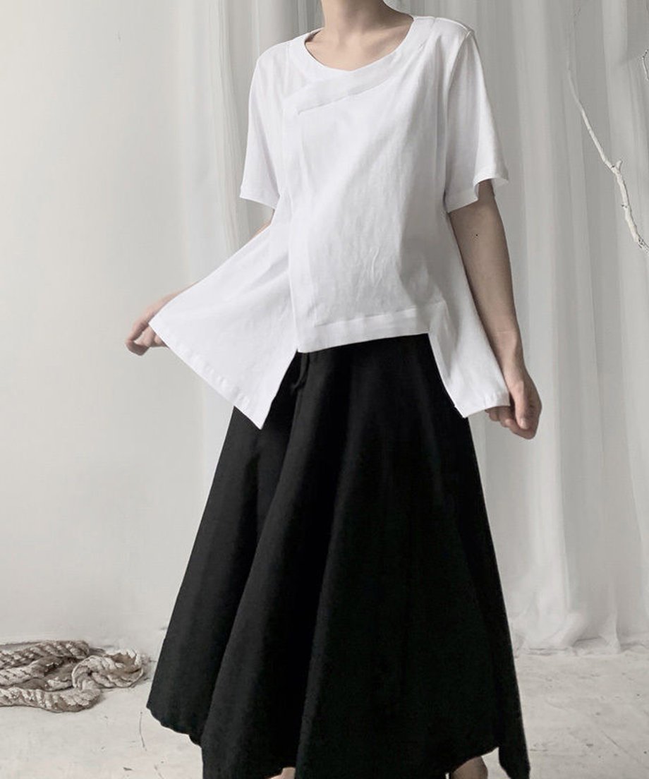 Asymmetrical Split T-shirt