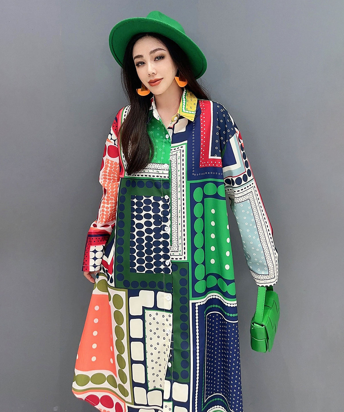 Panel Print Dress