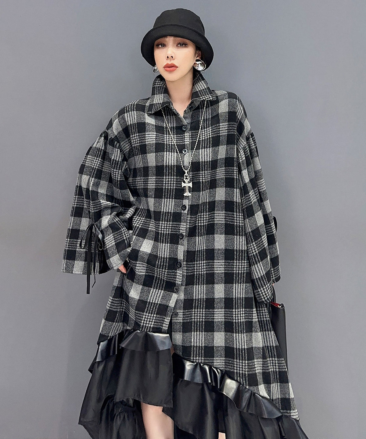 Tartan Check Fishtail Dress