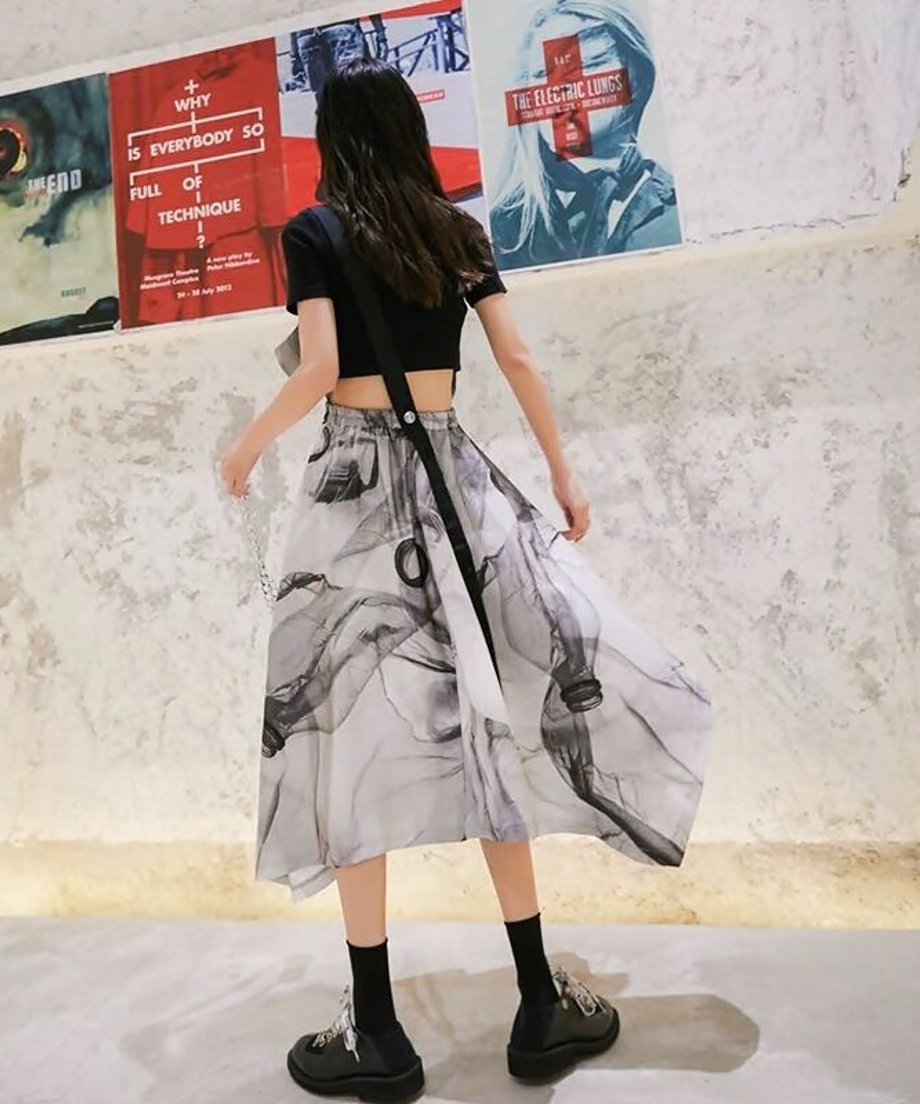 Planet One-shoulder Dress