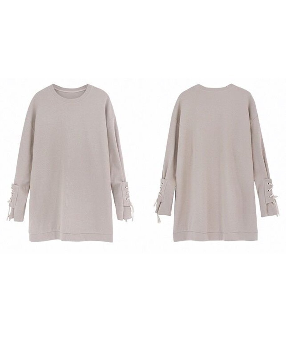 Cuff Lace-up Top