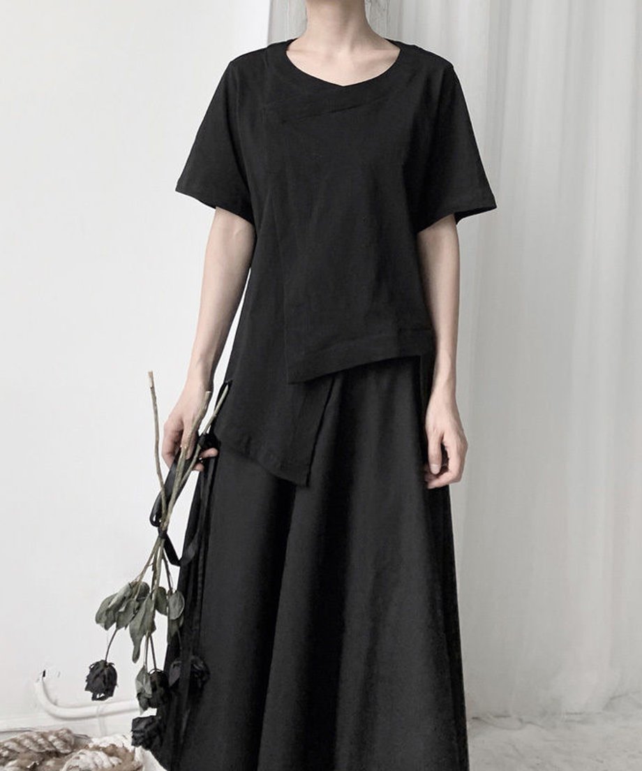 Asymmetrical Split T-shirt