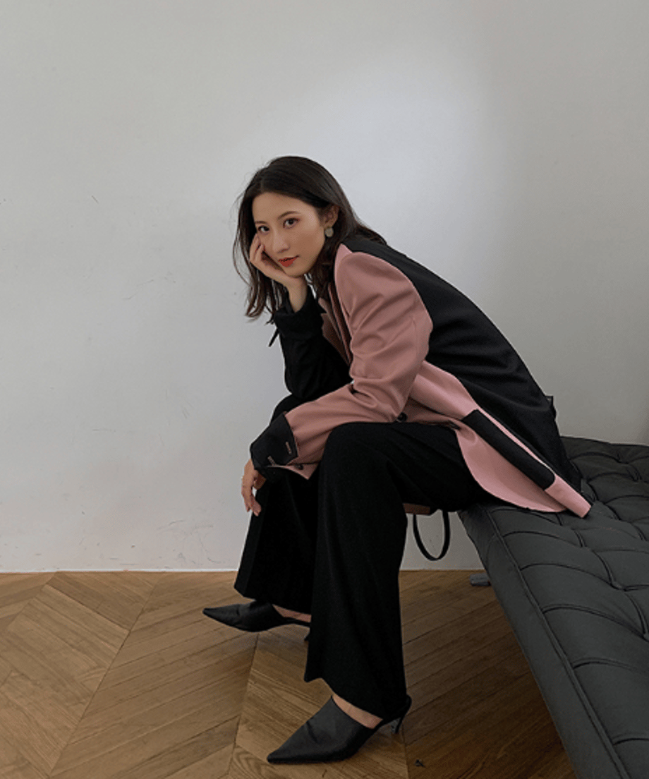 Two-tone Boxy Jacket