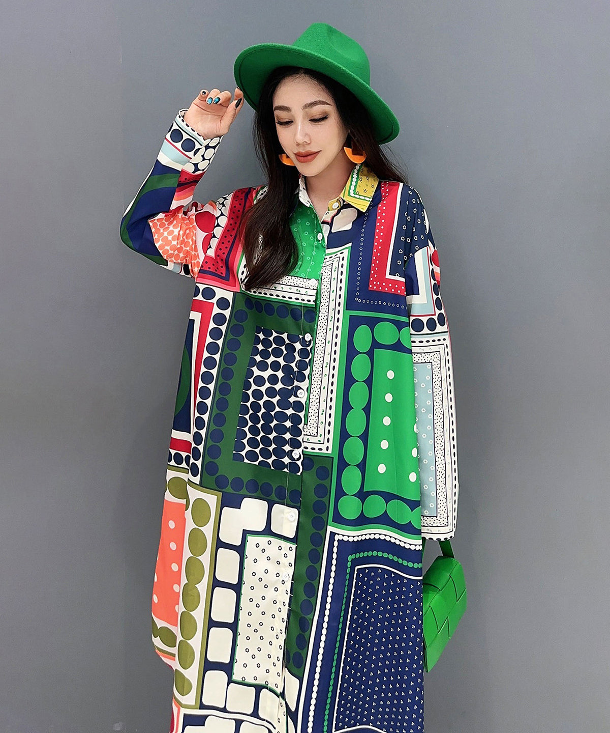 Panel Print Dress