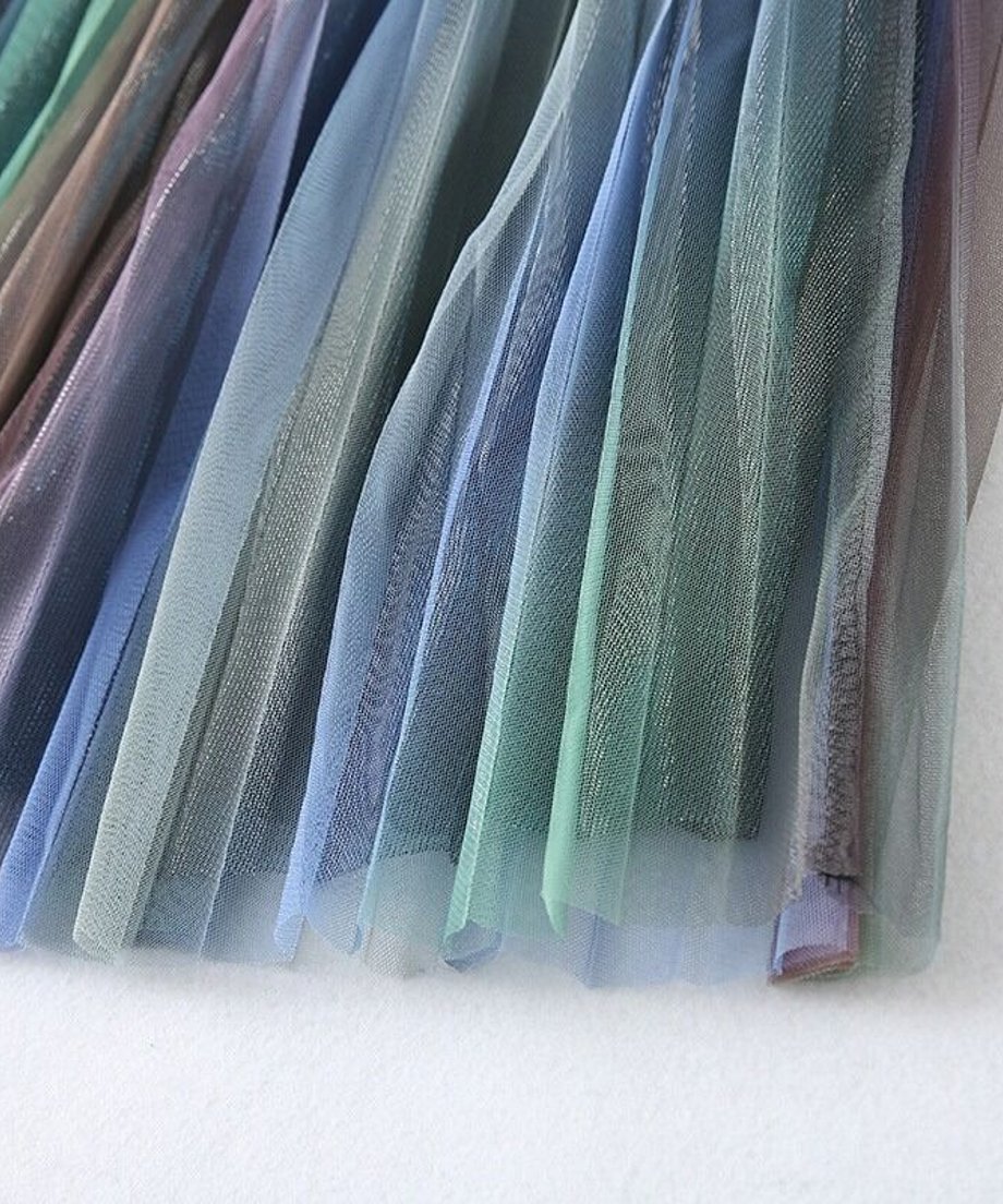 Gradient Tulle Skirt