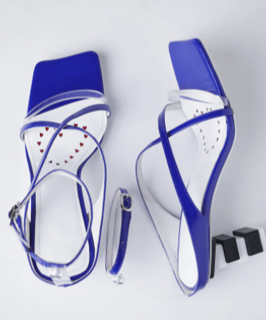 Geometric Heel Strap Sandals