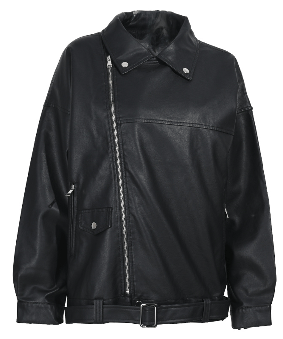 Faux Leather Rider Jacket