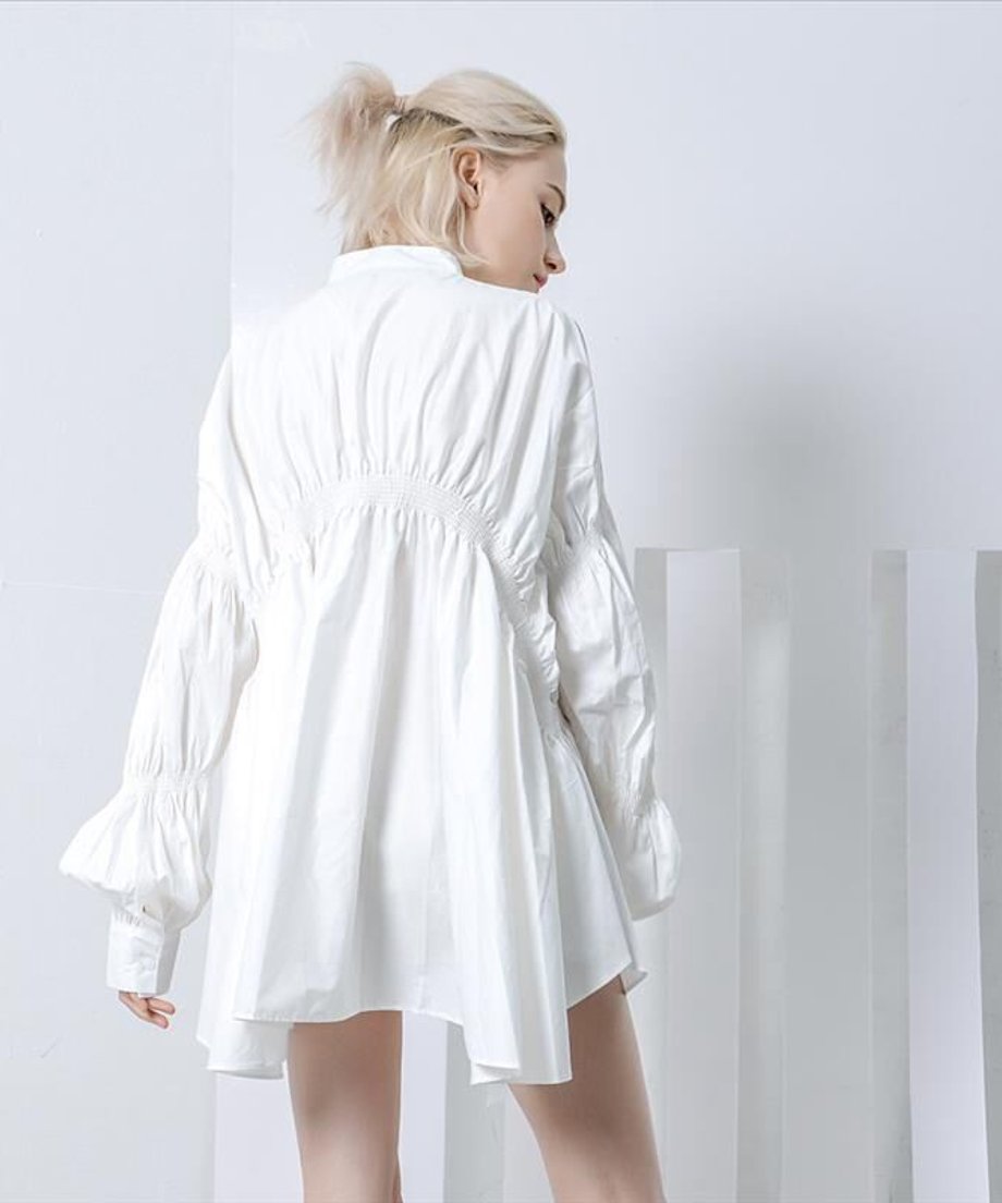 Volume Flare Sleeve Blouse