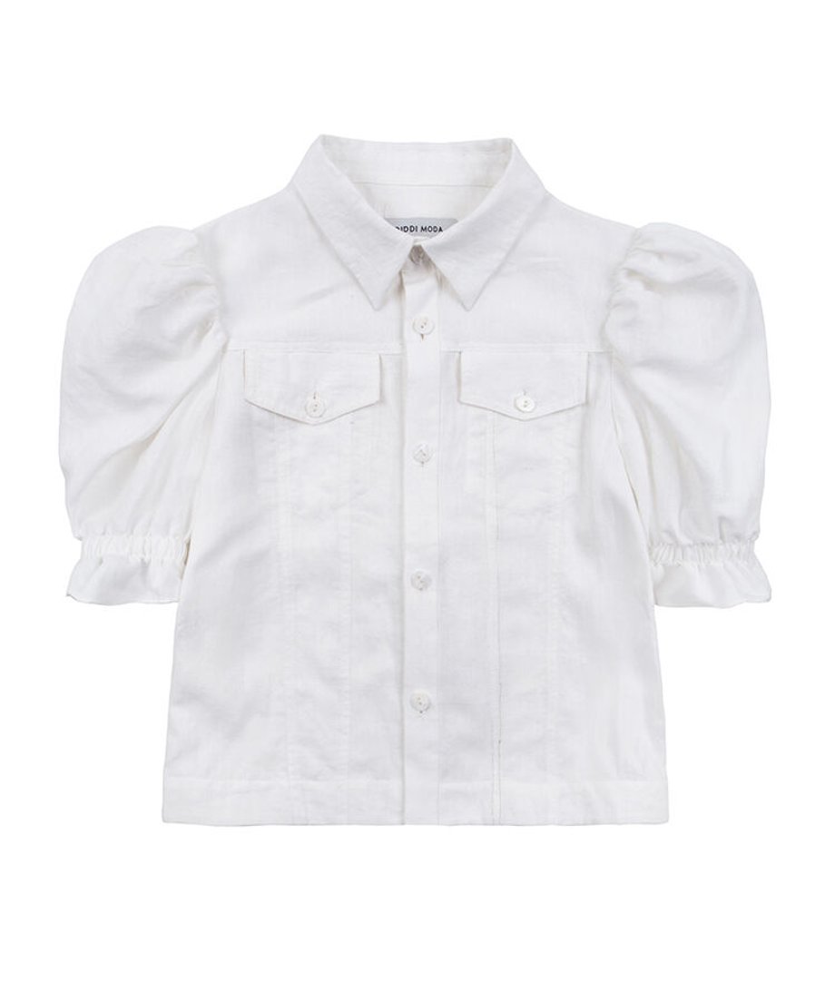 Structured Puff Sleeve Shirt