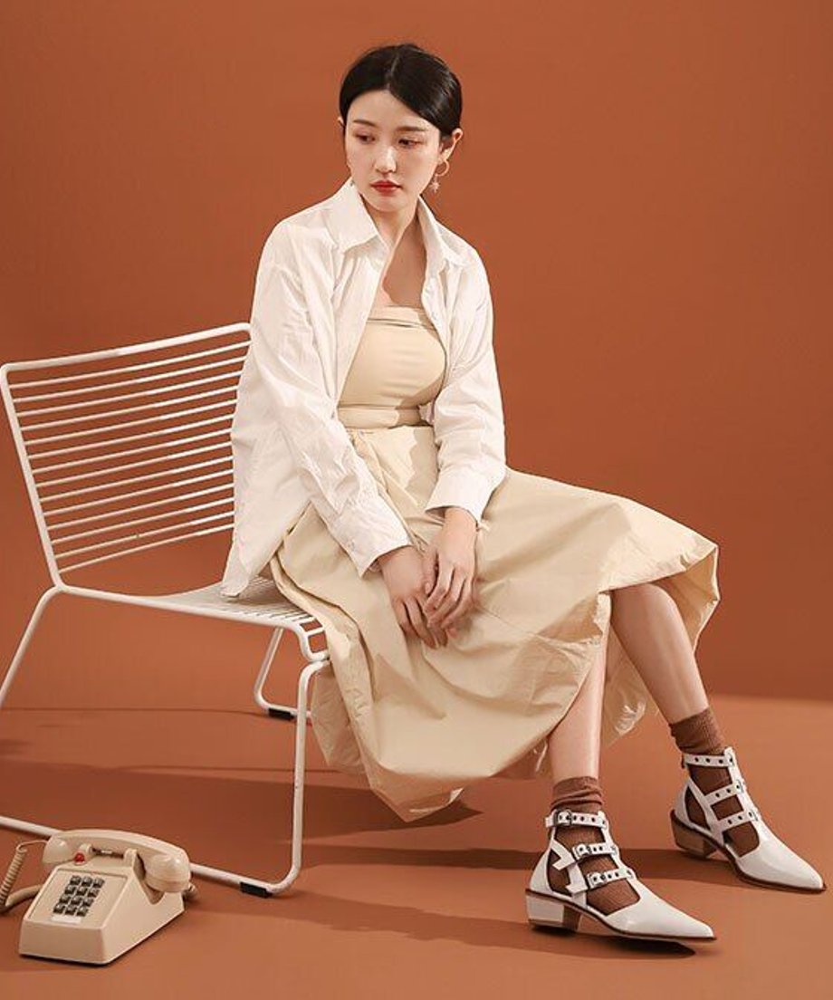 Triple Buckle Cutout Shoes
