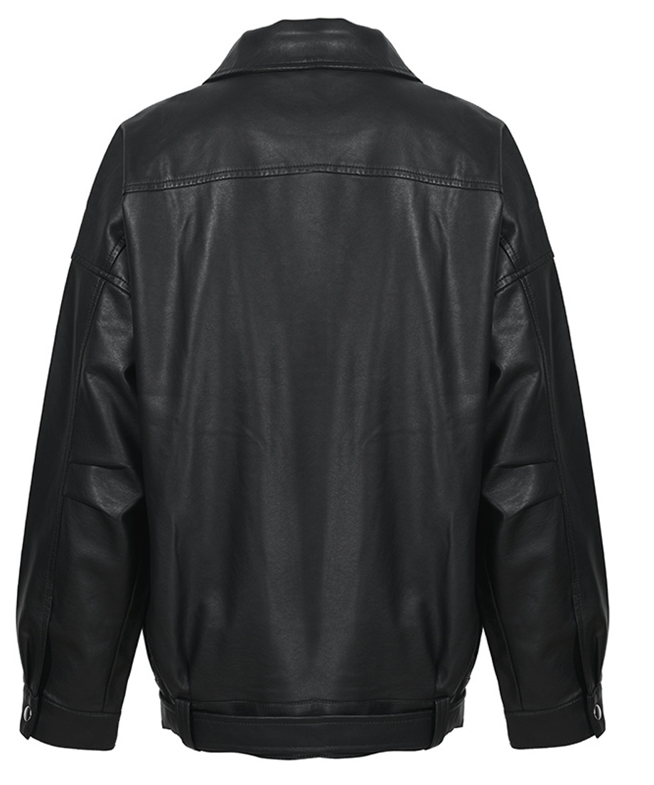 Faux Leather Rider Jacket