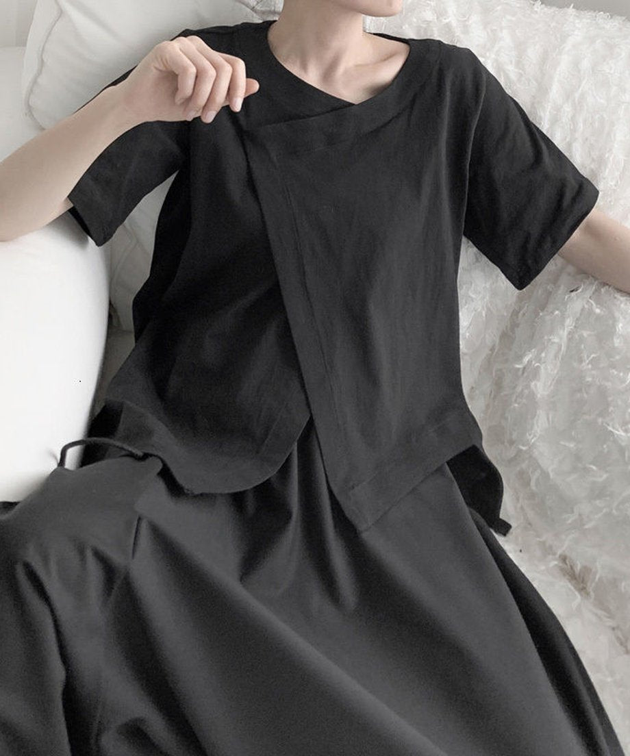 Asymmetrical Split T-shirt